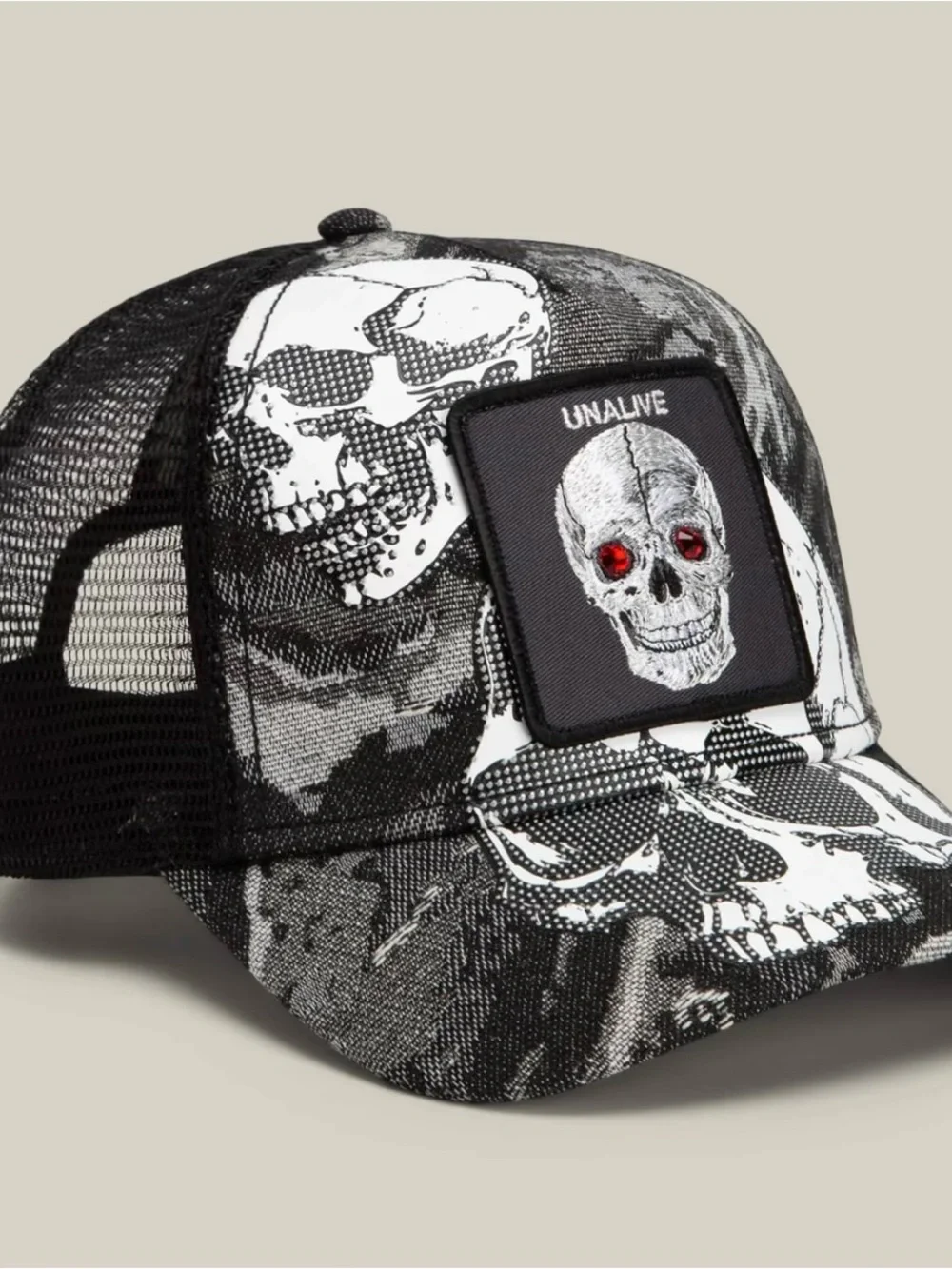 Goorin Bros. “BONE HEAD UNALIVE” Trucker Hat. Mesh SnapBack NWT.